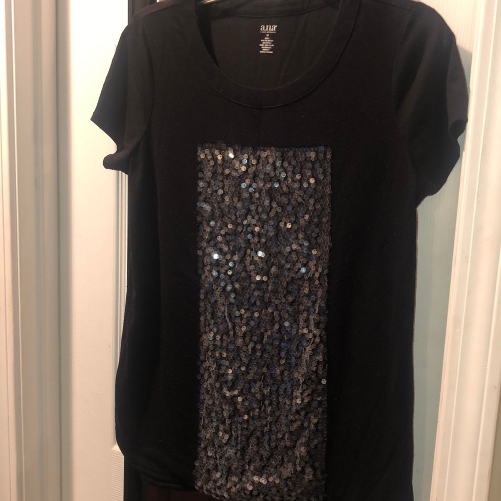Black Sequence Tee